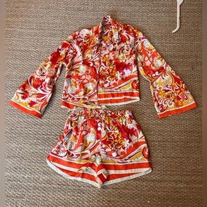 Orange and Pink Zara set